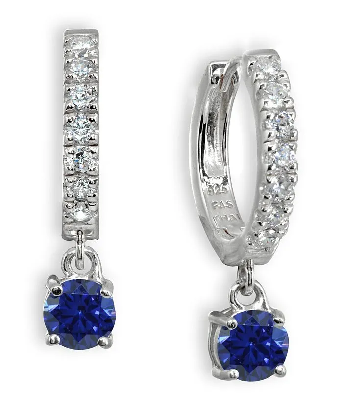 Giani Bernini
Color Cubic Zirconia Dangle Drop Huggie Hoop Earring in Sterling Silver