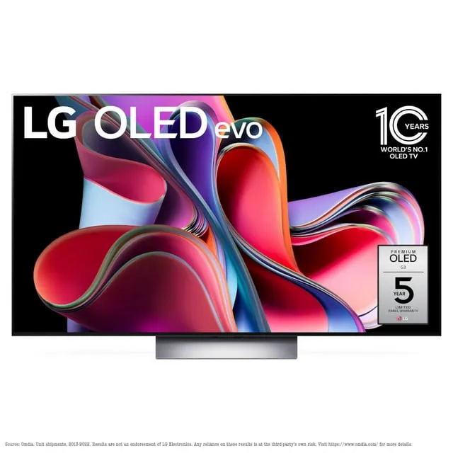 LG G3 Series 65-Inch Class OLED evo 4K Processor Smart Flat Screen TV for Gaming with Magic Remote AI-Powered Gallery Edition OLED65G3PUA, 2023 with Alexa Built-in