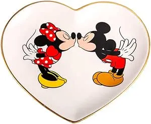 SALE! Disney&#x27;s Mickey Mouse &amp; Minnie Mouse Heart Trinket Tray