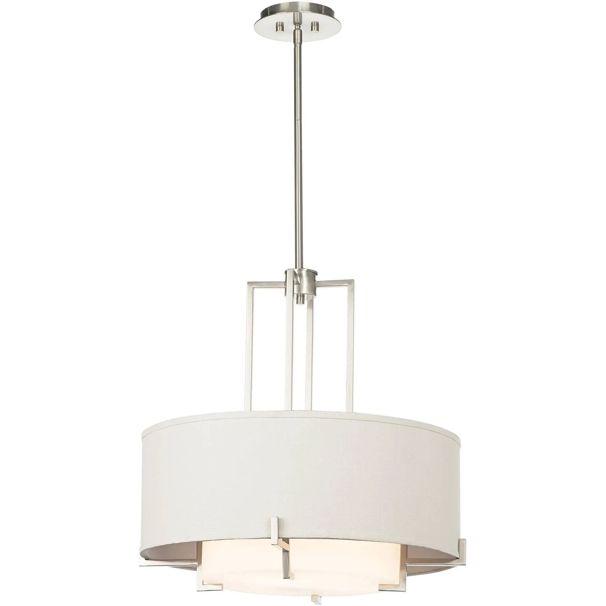 Possini Euro Design Concentric Shades Drum Pendant Chandelier