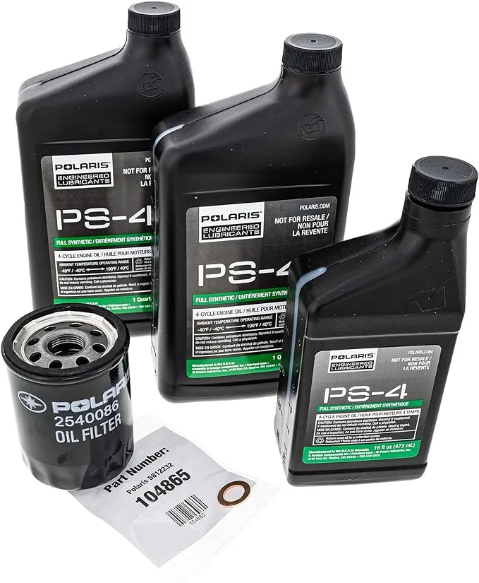 Polaris PS-4 Oil Change Kit for 2018 RZR XP 1000 & RZR S 1000