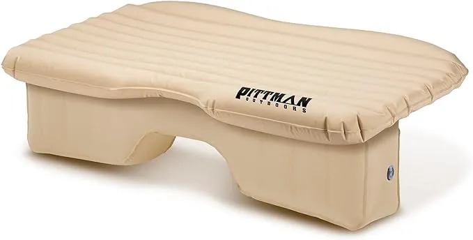 AirBedz Pittman Outdoors PPI-TAN_TRKMAT Inflatable Fabric Rear Seat Truck Air Bed Mattress | 5 Feet in Length | Fits Full-Sized Trucks and SUV's