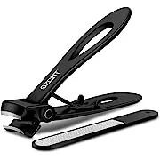 SZQHT Ultra Wide Jaw Opening Nail Clippers Set Toenail Clippers for Thick Nails Cutter for Ingrown Manicure,Pedicure,Men & Women Big(Black)