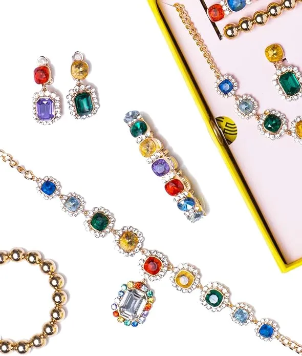 Super Smalls Mega Jewelry Set | Supersized Gemstones and Cheerful Colors | Adjustable, Colorful Designs for Everyday Wear, Dress-Up, and Special Occasions | Ages 3+