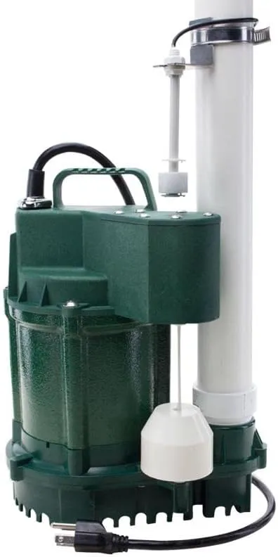 Zoeller - 1099-0001 - 3/4 HP 80 GPH Cast Iron Vertical Float Switch AC Submersible Sump Pump