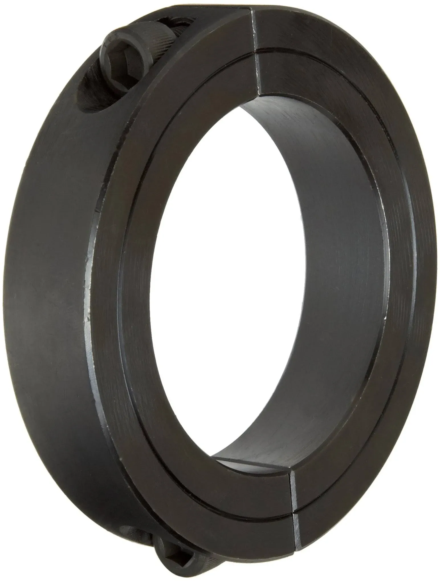 2C-175 Black Oxide Plated Steel Two-Piece Clamping Collar, 1-3/4" Bore Size, 2-3/4" Outside Diameter, 5/16"-24 x 1" Set Screw