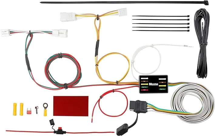 4 Pin Trailer Wiring Harness for 2006-2012 Toyota RAV4, ‎56165 T-Connector Hitch Wiring for Trailer Light Connect