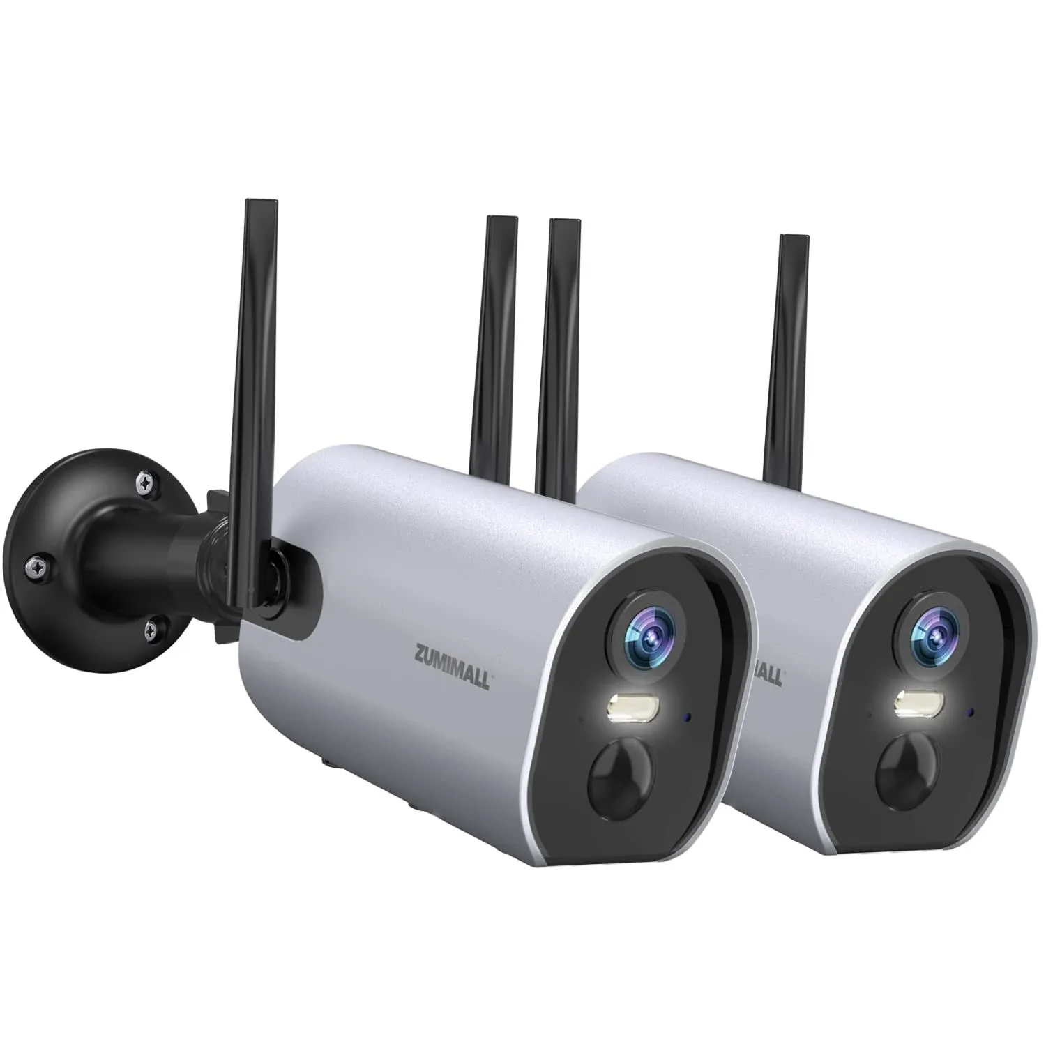 ZUMIMALL Outdoor Camera Wireless - 2K Battery Powered WiFi Surveillance Cameras ...