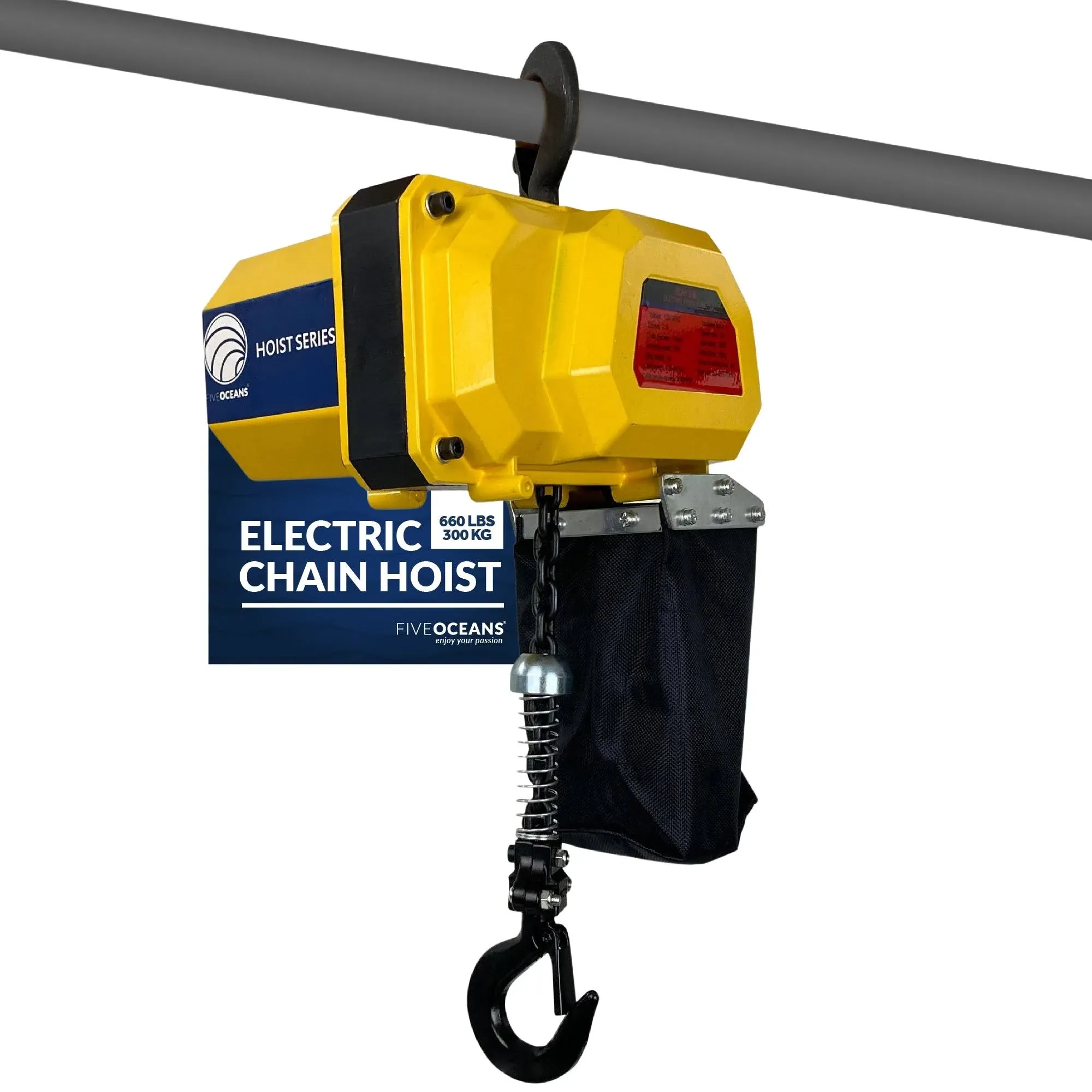 Five Oceans 660LBS/300KG Electric Lift Chain Hoist w/ Control 120V/60HZ FO4438