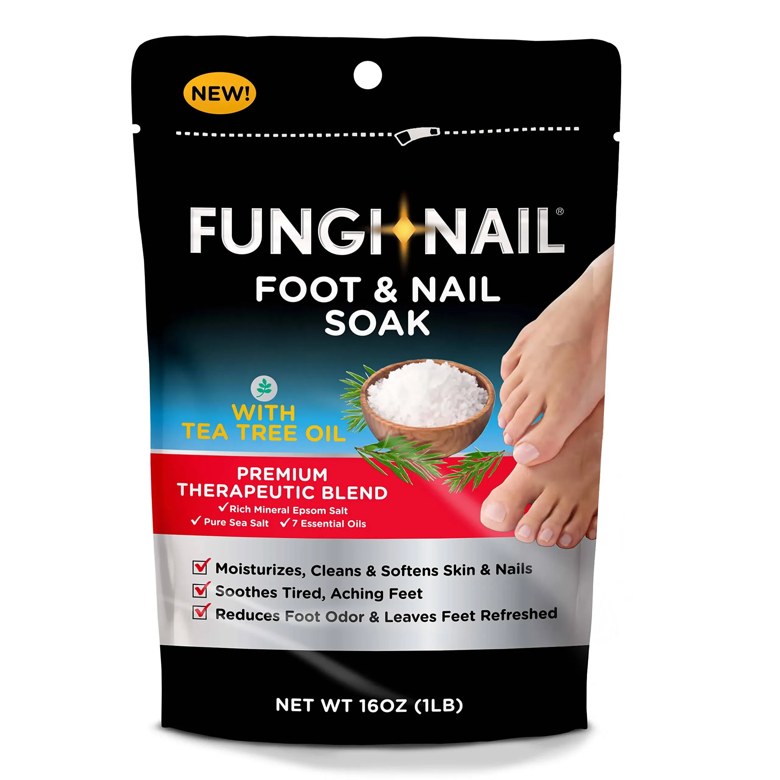 Fungi-Nail Foot & Nail Soak with Tea Tree Oil - Moisturize, Reduce Foot Odor ...