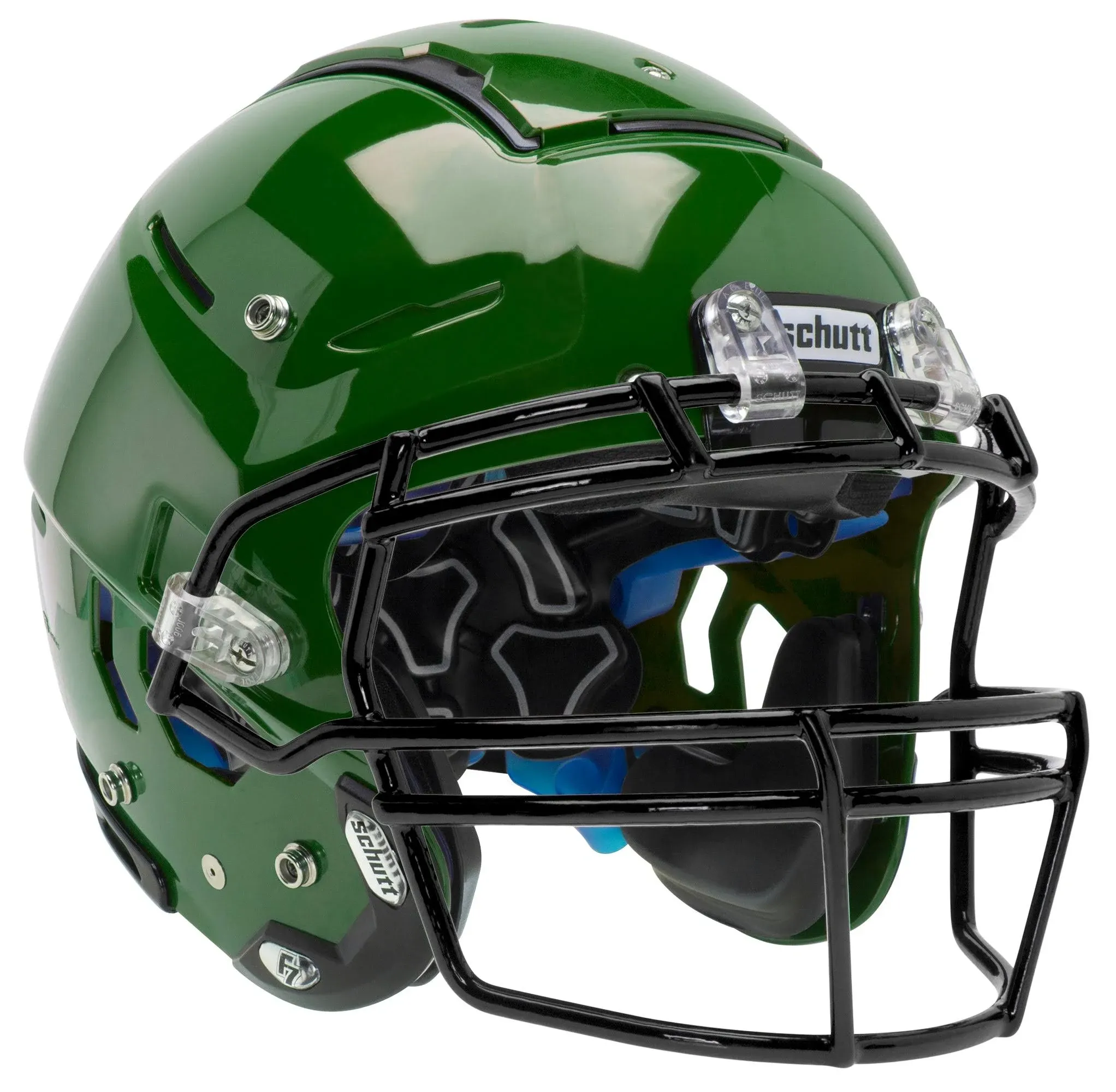 Schutt F7 LX1 Youth Football Helmet (M, Kelly Green), Boy's