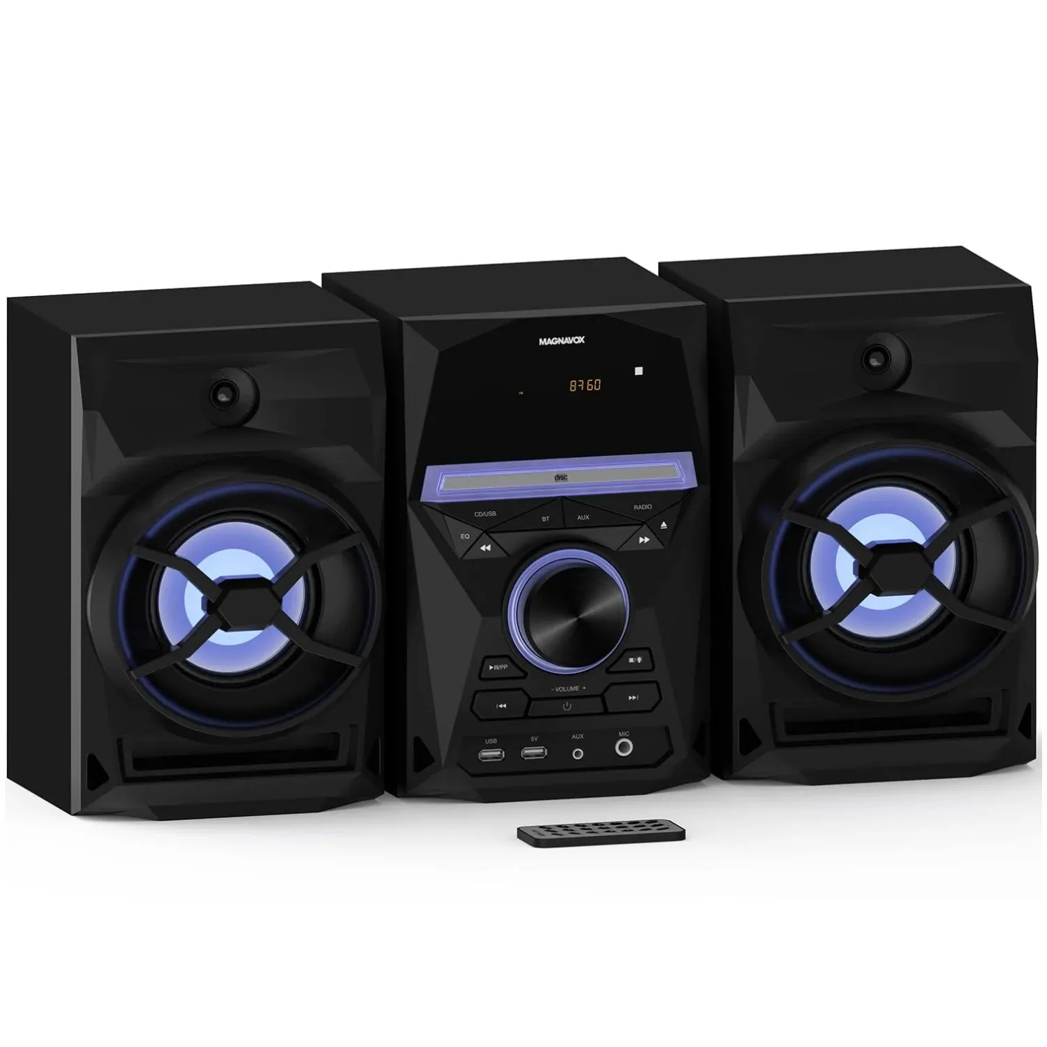 Magnavox MM441 3-Piece CD Shelf System with Digital PLL FM Stereo Radio ...