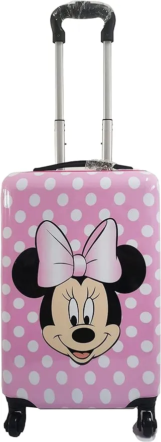 Fast Forward Minnie Mouse 20 Inches Kids Luggage Hardside Tween Spinner Carry-On Rolling Suitcase for Kids