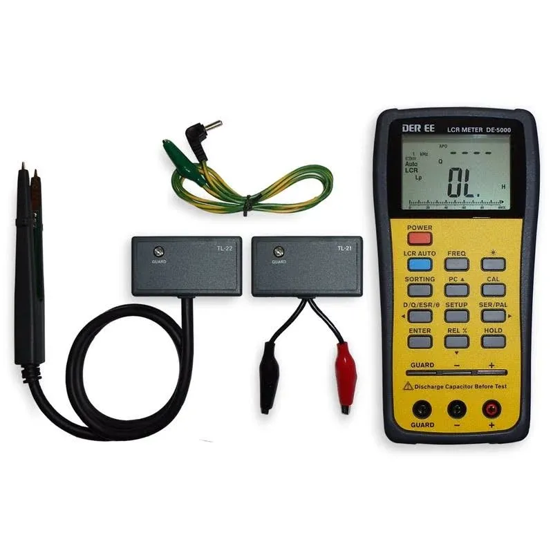 De-5000 Handheld LCR Meter with Accessories