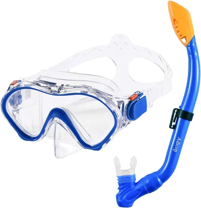 Kids Snorkel Set Dry Top Snorkel Mask with Carrying Bag Kids Youth Junior Snorke