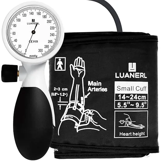 McKesson Aneroid Sphygmomanometer, Blood Pressure with Cuff, Navy, Child Small, 1 Count