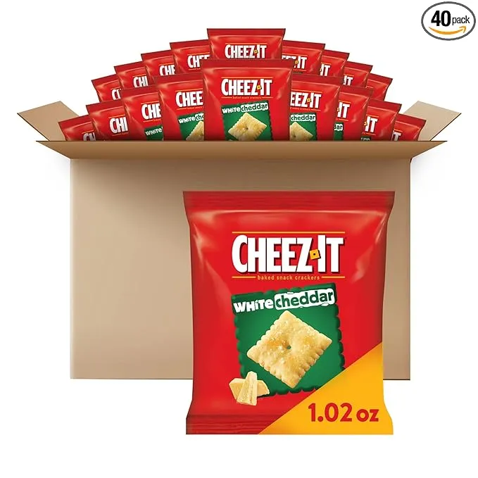 Cheez-It White Cheddar Crackers Snack Packs (1.5 Ounce pouches, 45 Count)