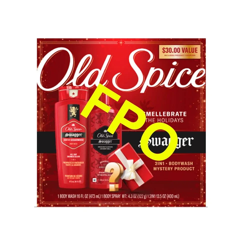 Old Spice Swagger 3 Pc Care Holiday Gift Set Body Wash Shampoo 2-in-1 Dry Spray