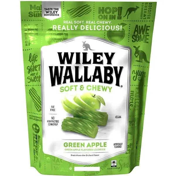 Wiley Wallaby Green Apple Licorice