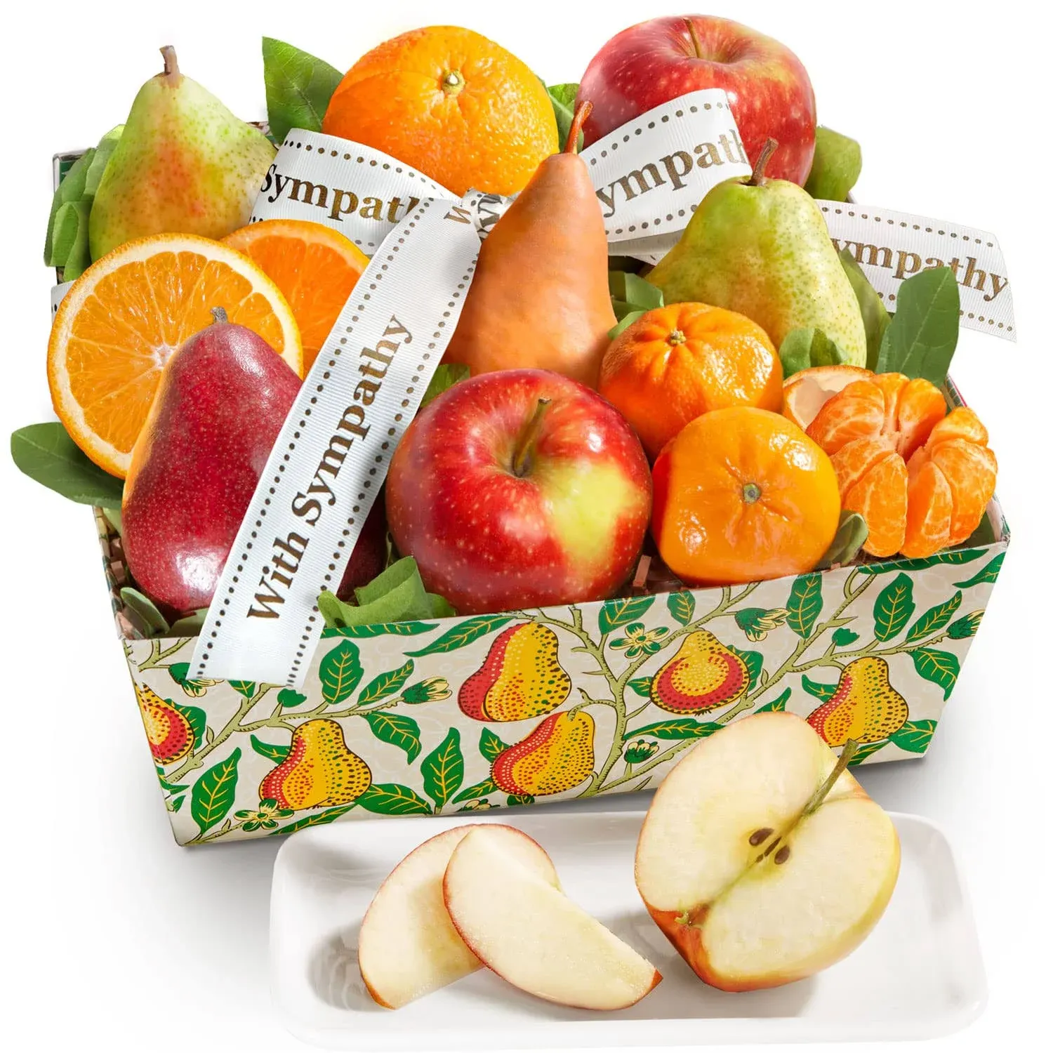 A Gift Inside Sympathy Orchard Favorites Fruit Basket Gift