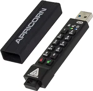 Apricorn Aegis Secure Key 4GB 3NX Encrypted USB 3.1 Flash Drive