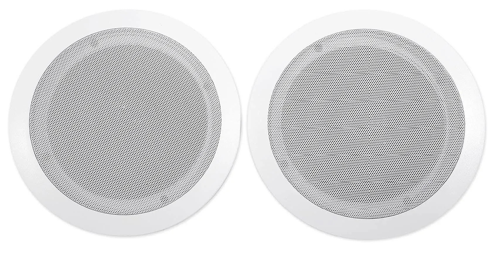 2) Rockville CC65T White 6.5" Commercial 70v Ceiling Speakers For Rest