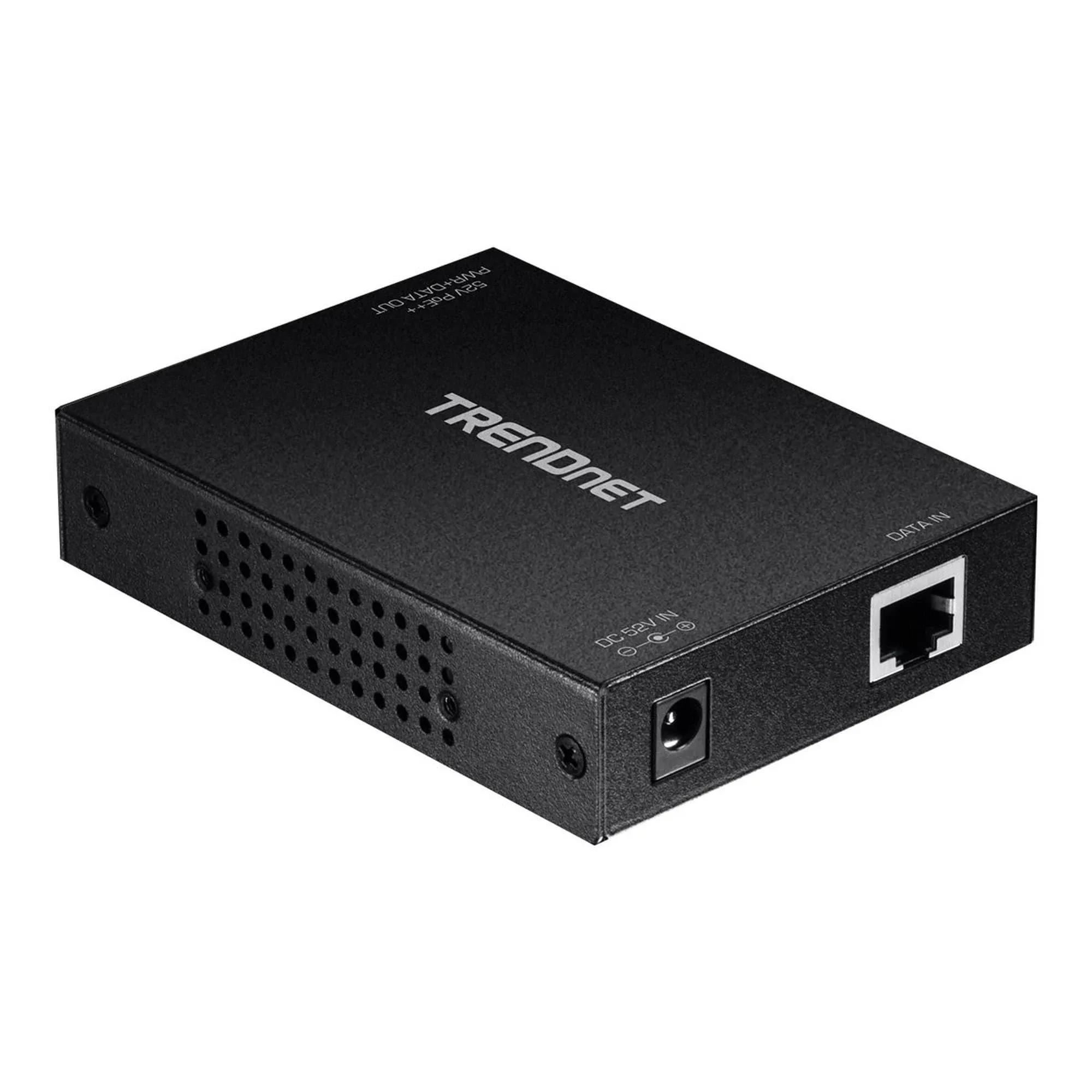 TRENDnet Gigabit PoE++ Injector, Supplies PoE (15.4W), PoE+ (30W), or PoE++ (60W), Network A PoE Device Up To 100m(328 ft), Supports IEEE 802.3af,802.at, Plug & Play, Black, TPE-117GI