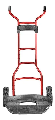 Rubbermaid Commercial Products Brute Construction and Landscape Dolly, 250-Pound Capacity, Red, Heavy Duty Dolly with Wheels