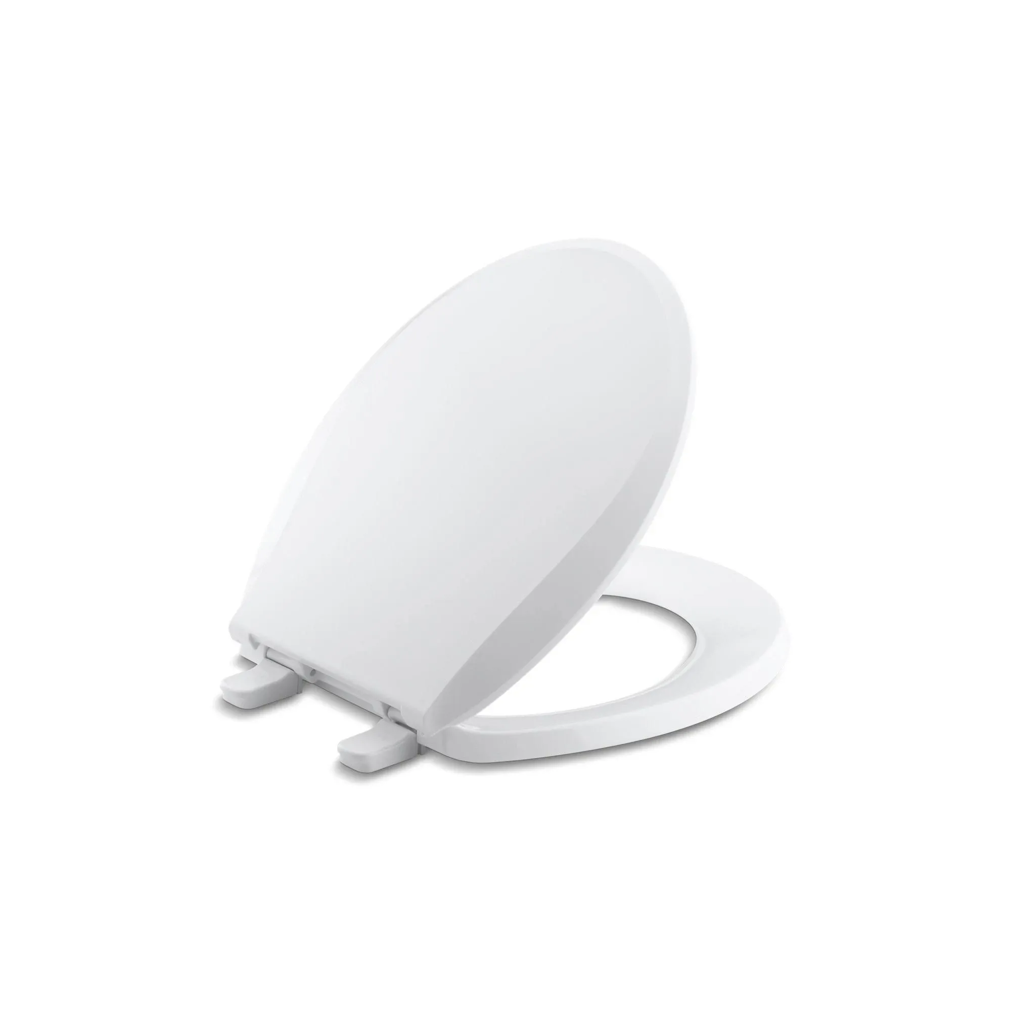 Kohler K-7316-0 White Cachet Quick-Release Round-Front Toilet Seat