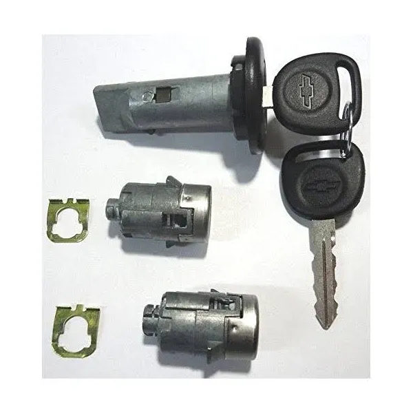 Select Chevrolet GM OEM Ignition/Doors Lock Key Cylinder Set with Keys to Match