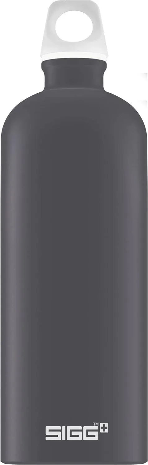 SIGG - Aluminum Water Bottle - Lucid Grey Touch - Climate Neutral Certified - Suitable For Carbonated Beverages - Leakproof & Lightweight - BPA Free - 35 oz, Shade