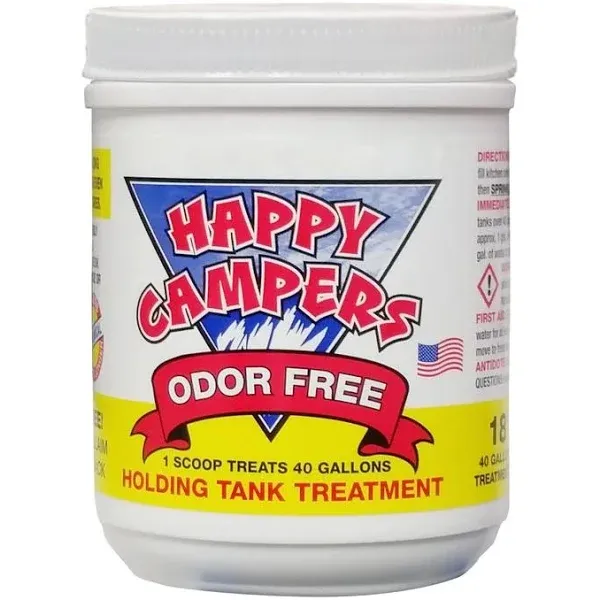 Happy Campers RV Toilet Treatment 18 - Extra Strength Odor Eliminator for 