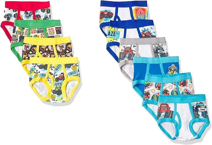 Blaze Boys' 100% Combed Cotton Underwear Multipacks in Sizes 2/3t and