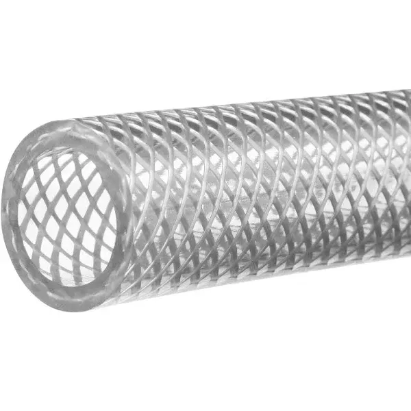 USA Sealing ZUSA-HT-6 Reinforced Height Pressure Clear FDA PVC Tubing, 1/4" ID, 3/8" OD, 100' Length