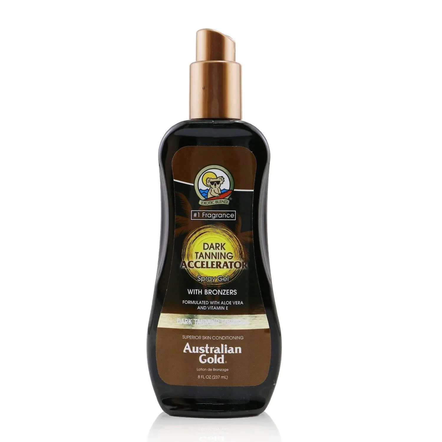 Australian Gold Dark Tanning Accelerator Spray Gel with Bronzer