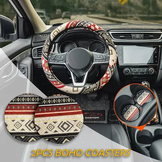 Steering Wheel Cover, Steering Wheel Cover For Women, Car Wheel Cover, Steering Wheel Cover Boho, Boho Steering Wheel Cover, Car Accessories