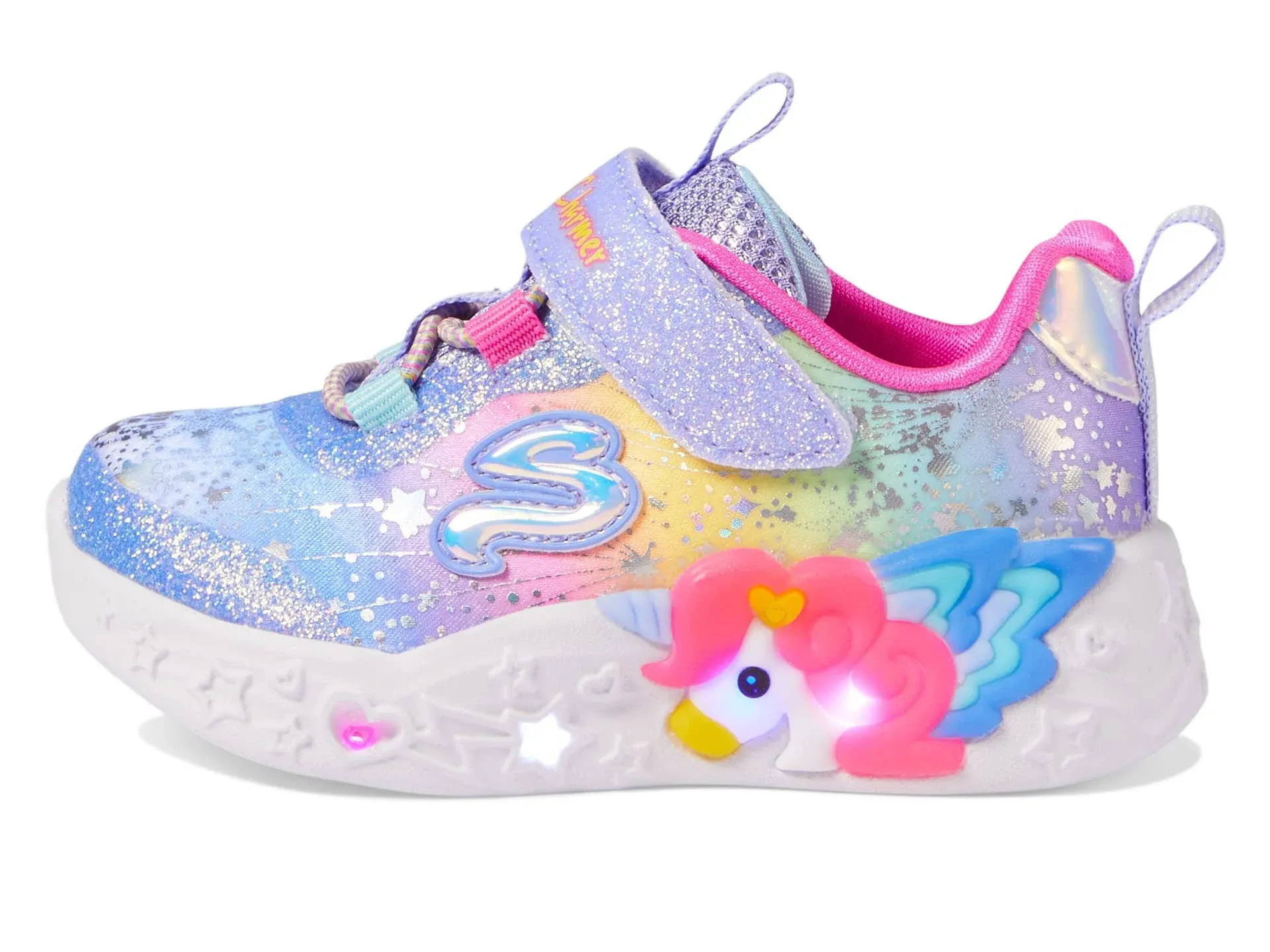 SKECHERS KIDS Sport Lighted-Unicor<wbr/>n Charmer - Twilight Dream 302681N (Toddler)