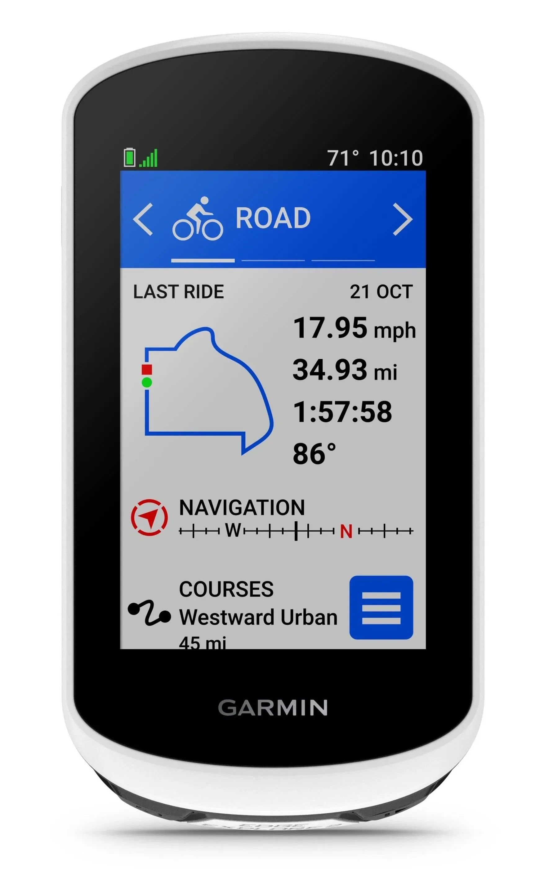 Garmin Edge® Explore 2, Easy-To-Use GPS Cycling Navigator, eBike Compatibility, Maps and Navigation, with Safety Features