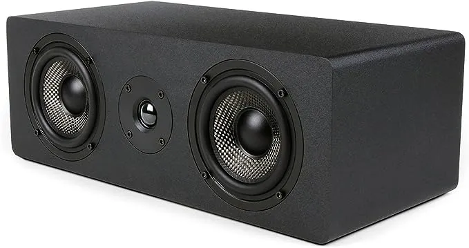 Micca MB42X-C Advanced Center Channel Speaker for Home Theater, Surround Sound, Passive, 2-Way (Black, Each)