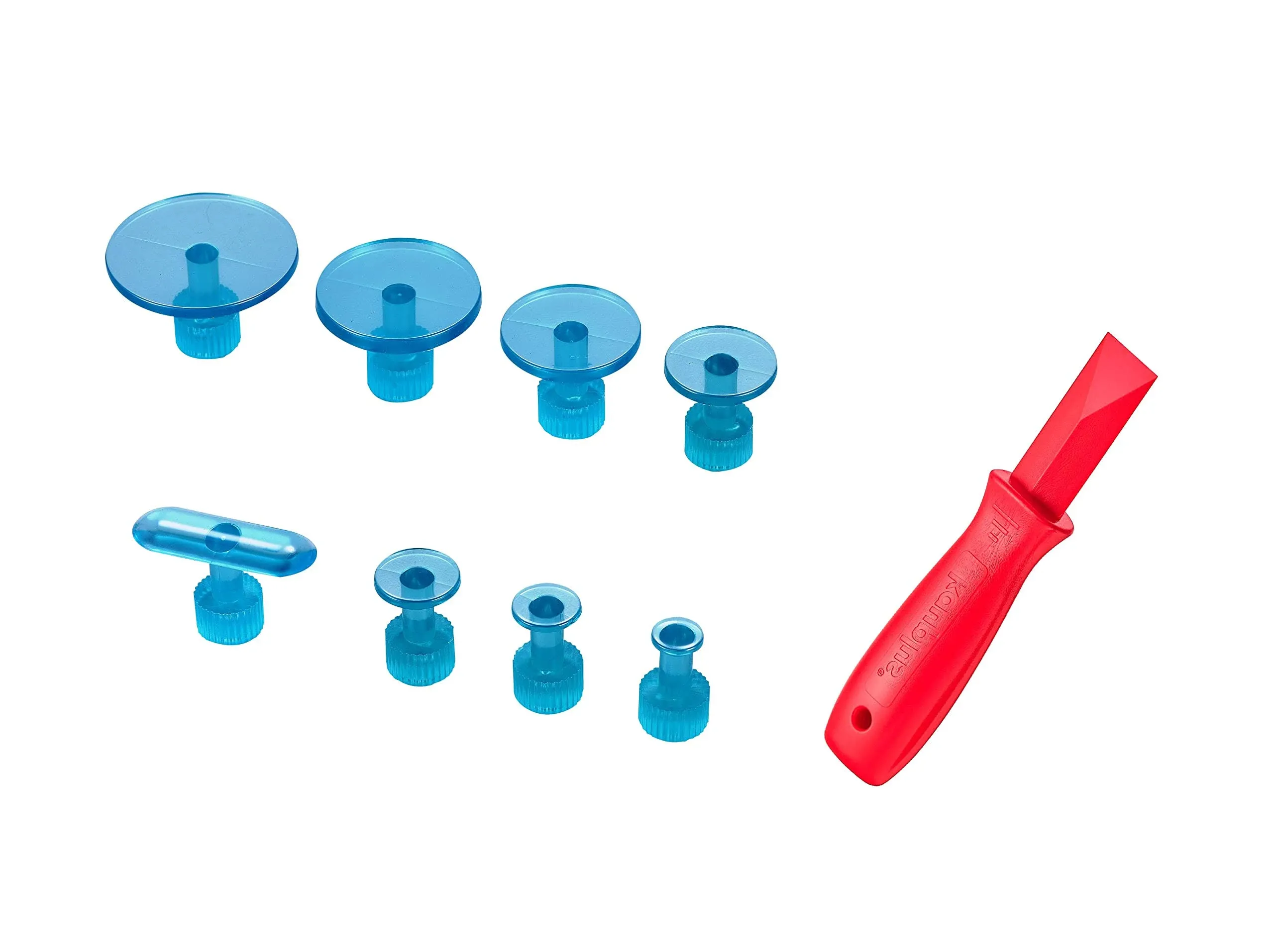 Dent Removal Puller Tabs Kit- Glue Pulling Tabs, Plastic Scraper-25PCS