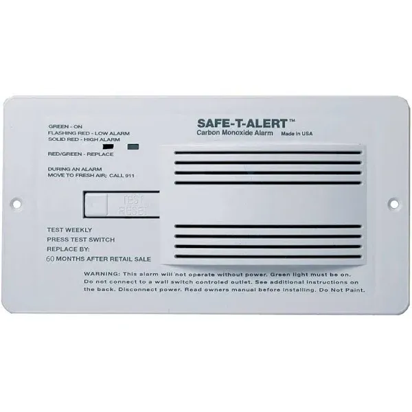 Safe-T-Alert 65 Series RV Flush Mount Carbon Monoxide Alarm