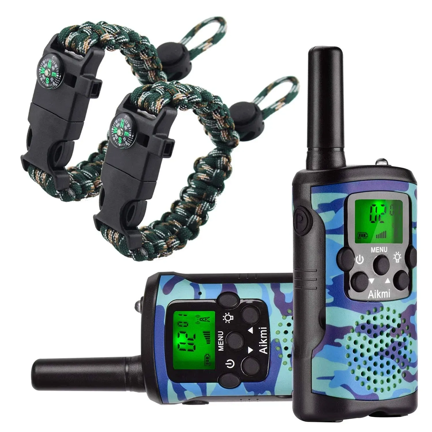 Aikmi Walkie Talkies for Kids 22 Channel 2 Way Radio 3 Miles Long Range Handheld ...