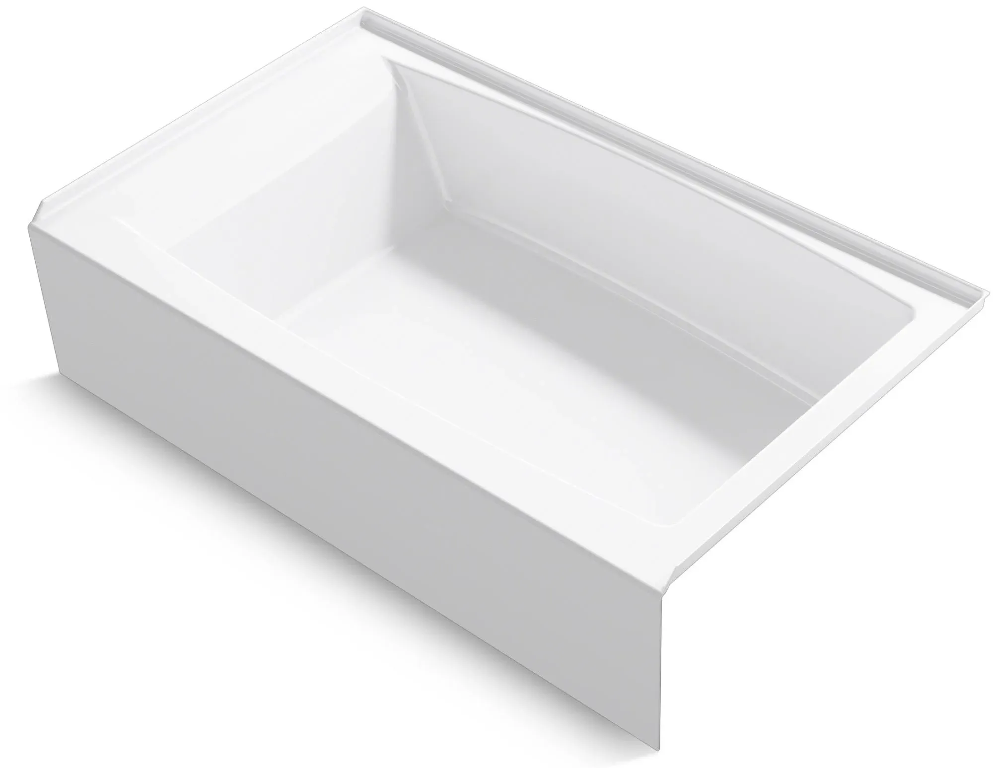 KOHLER K-26107-RA Entity 60" x 36" alcove bath with right drain