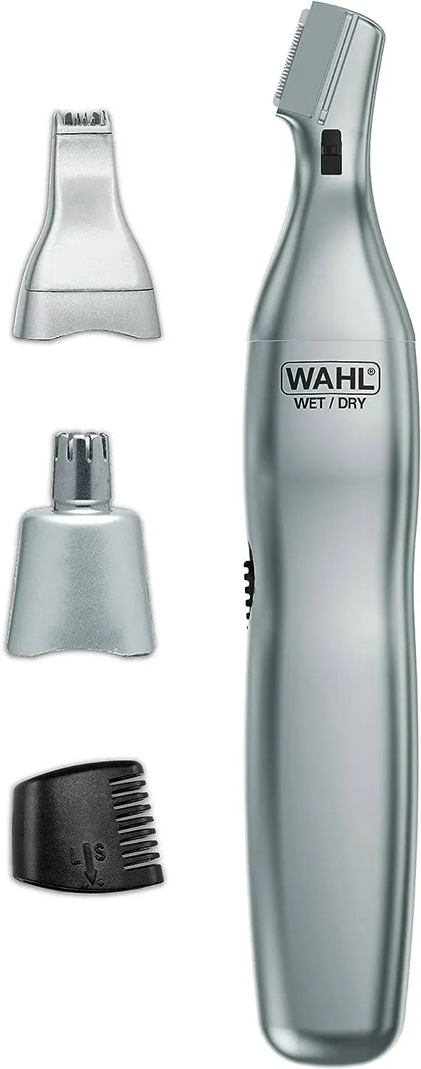 Wahl Men’s Nose Hair Trimmer for Eyebrows Neckline Nose &amp; Ear Interchangeabl<wbr/>e US