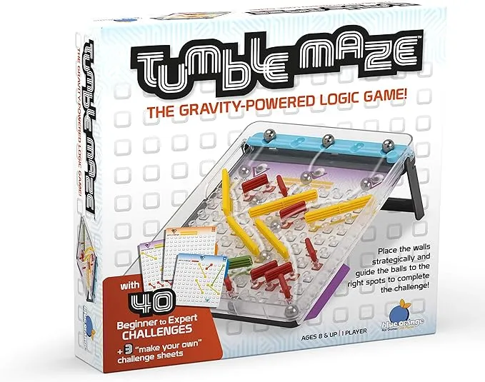 Blue Orange Tumble Maze Logic game Brown/a