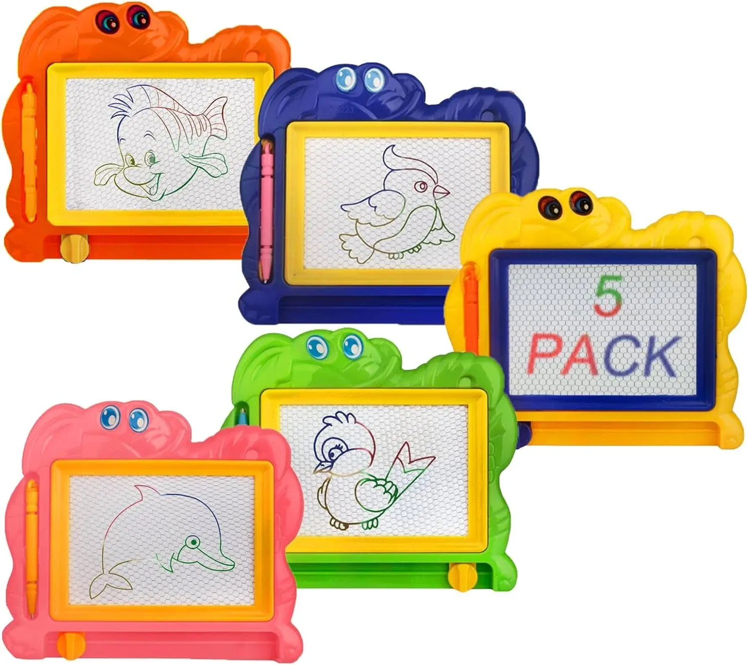 Hymaz Mini Magnetic Drawing Board for Kids - Travel Size Erasable Doodle Board ...