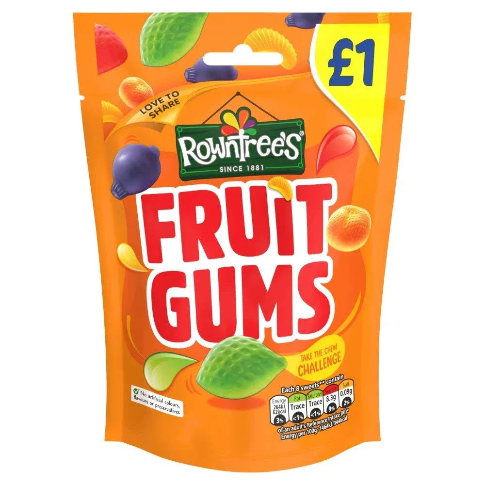 Rowntree&#039;s Fruit Gums 120g Pack of 10