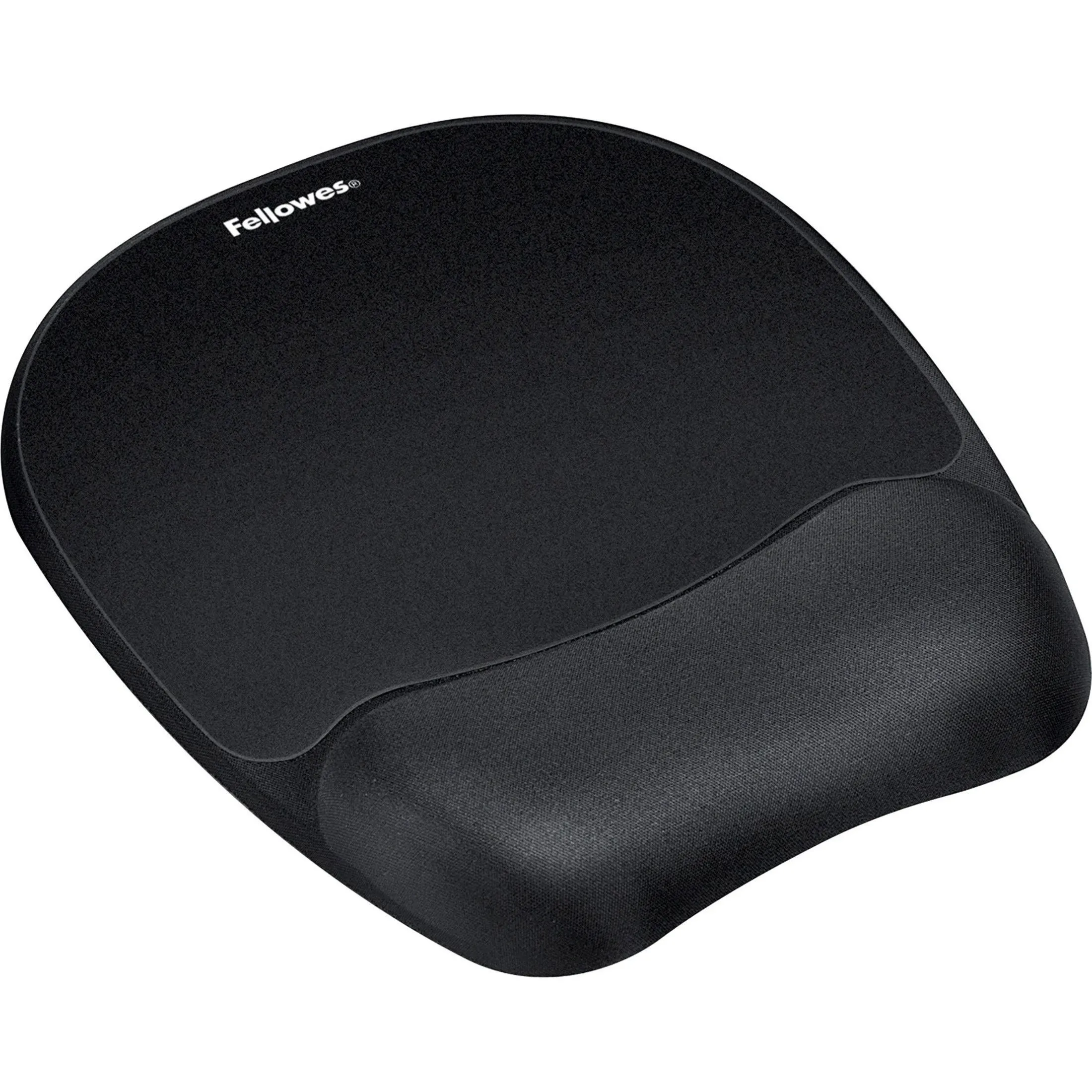 Memory Foam Mouse Pad With Wrist Rest, 7.93 X 9.25, Black