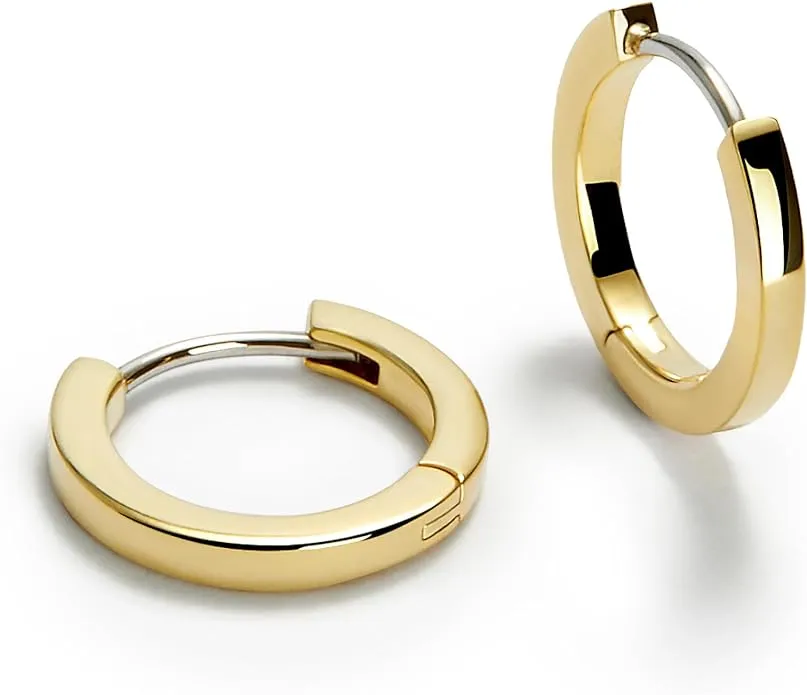 Gold Huggie Hoop Earrings