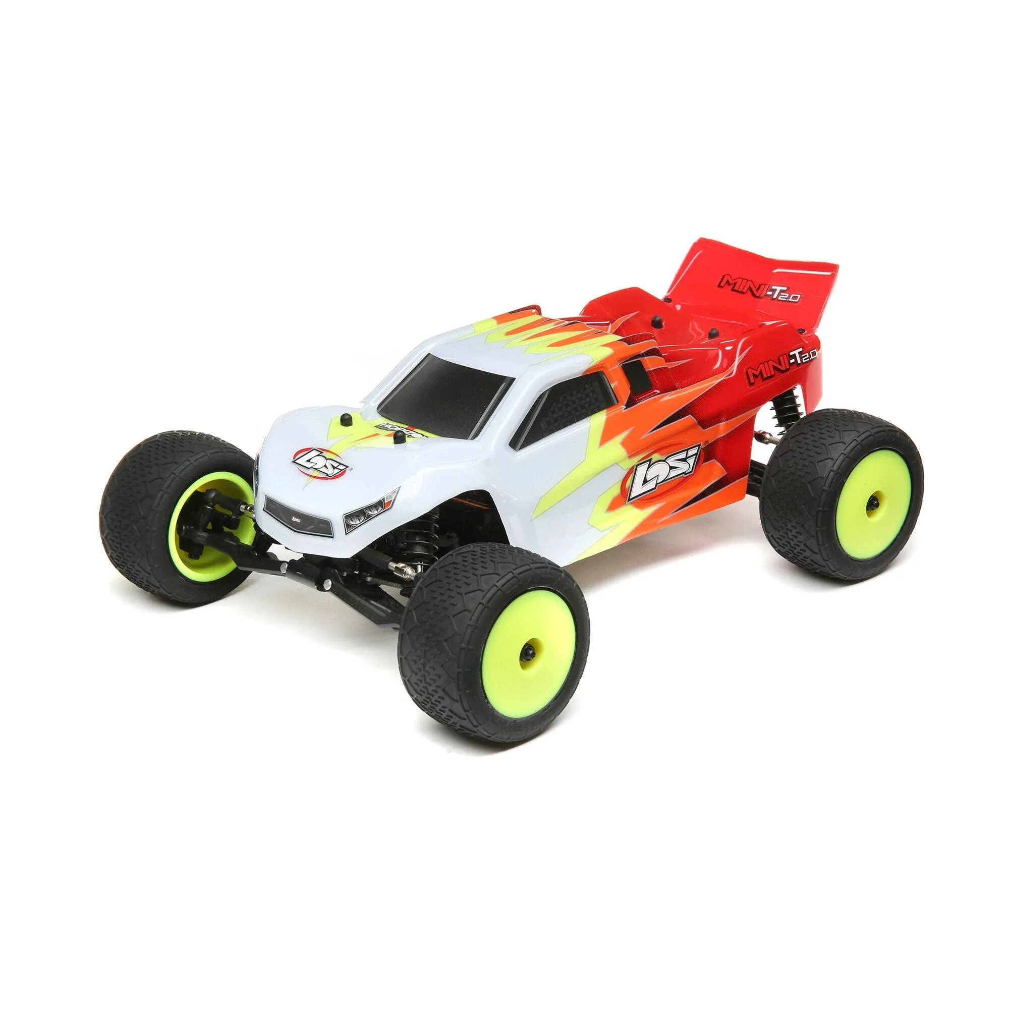 Losi 1/18 Mini-T 2.0 2WD Stadium Truck RTR (Red / White)